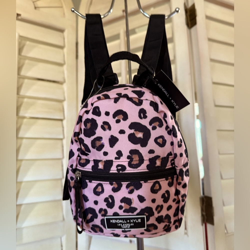 Kendal + Kylie Mini Bag Back Pack in Pink Cheetah Print